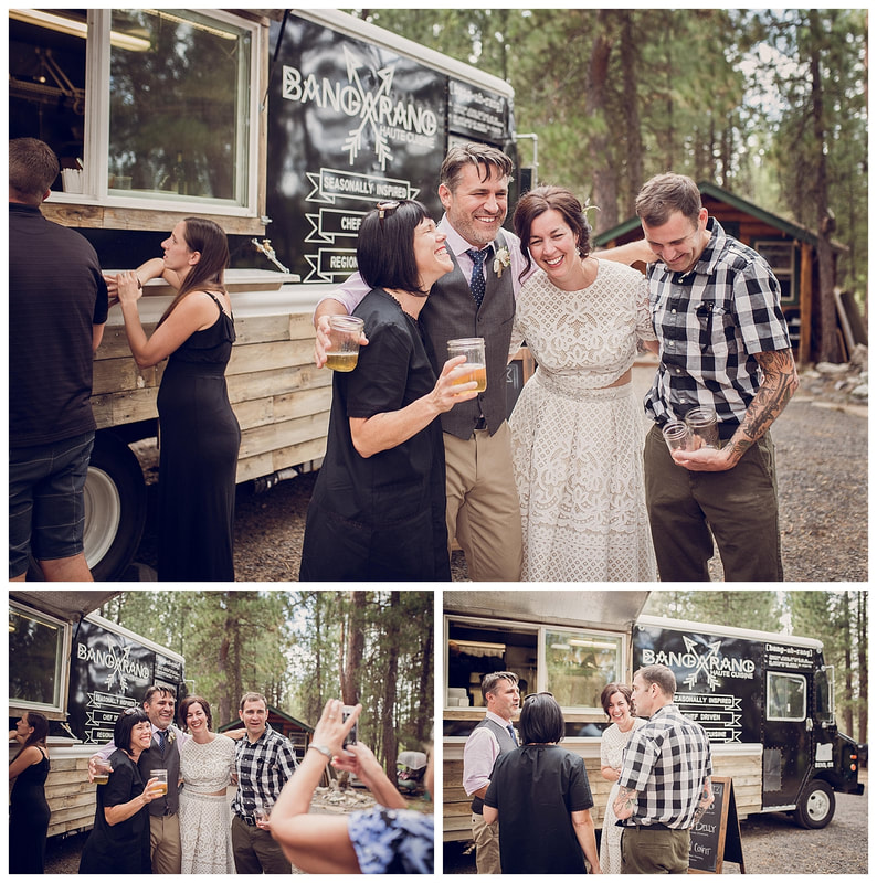 Intimate Bend, Oregon wedding along the banks of the Deschutes River catered by Bangarang Haute Cuisine