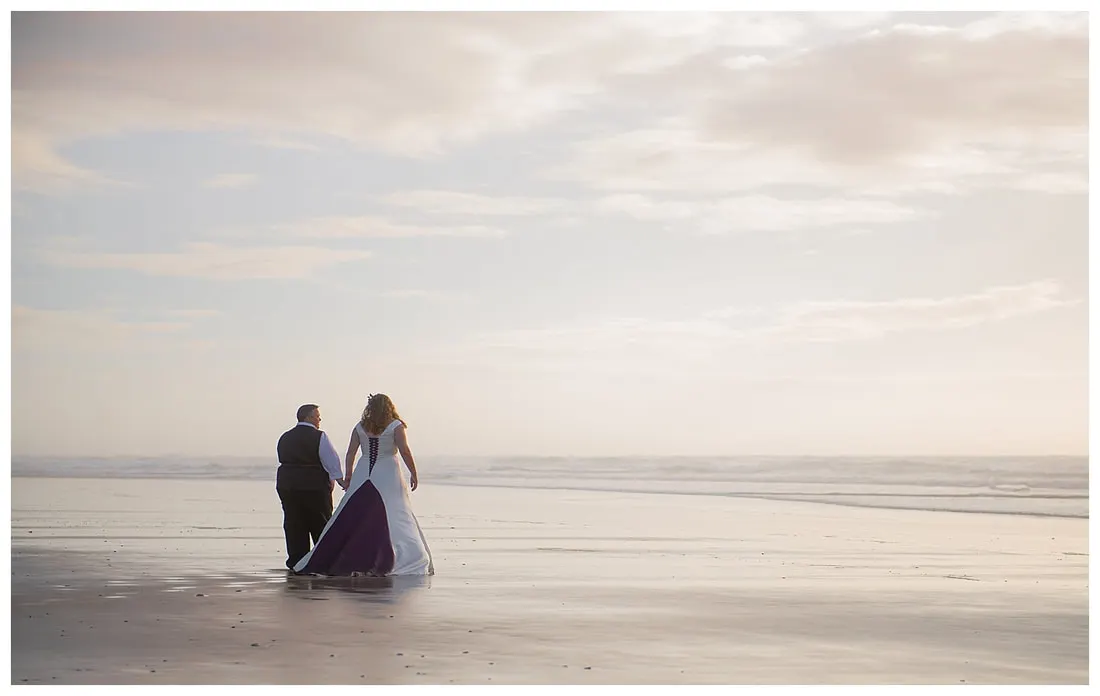 Oregon coast wedding photography same sex couple