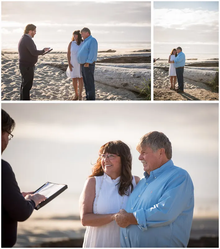 Oregon coast elopement