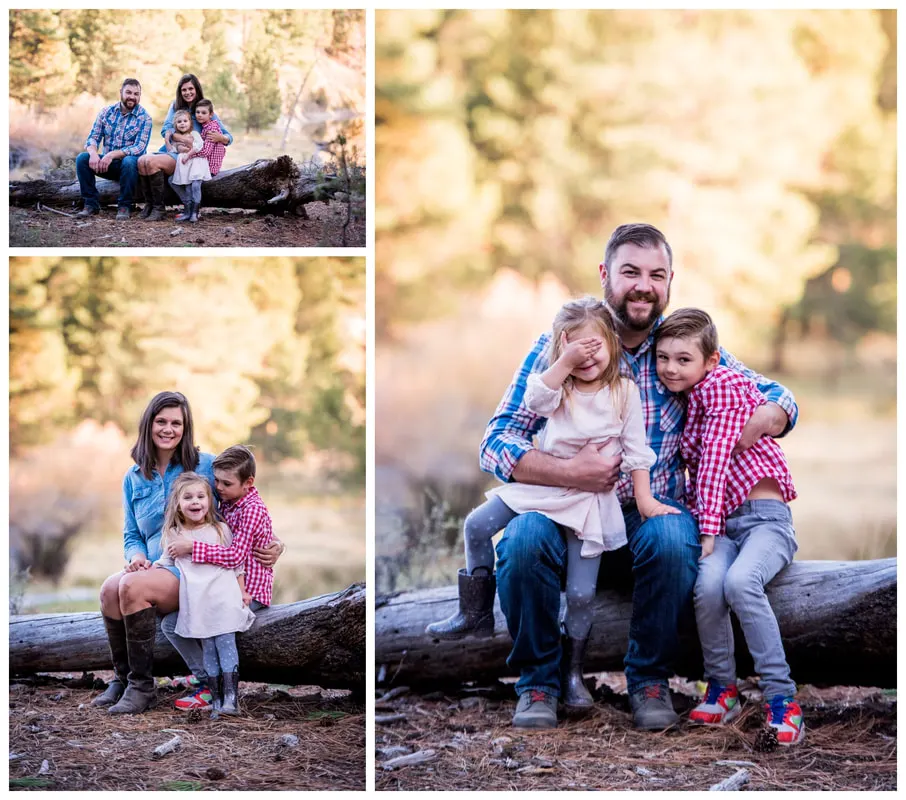 Bend, Oregon family photos taken along the Deschutes River in natural light