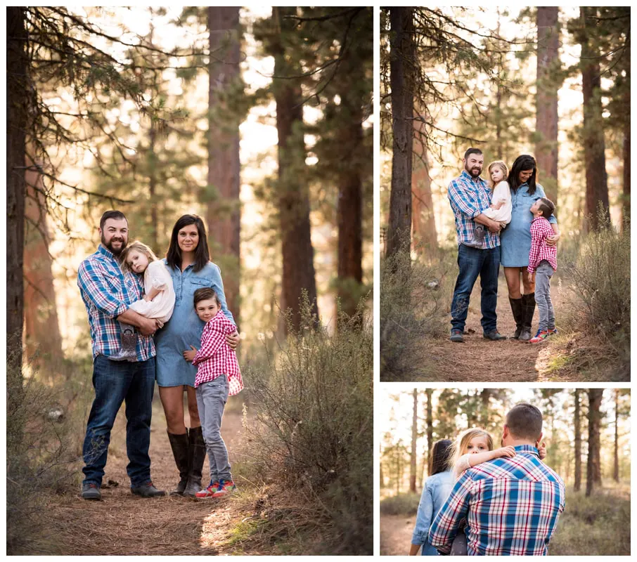 Bend, Oregon family photos taken along the Deschutes River in natural light