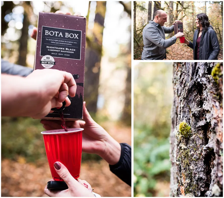Engagement photos along the McKenzie River in Oregon