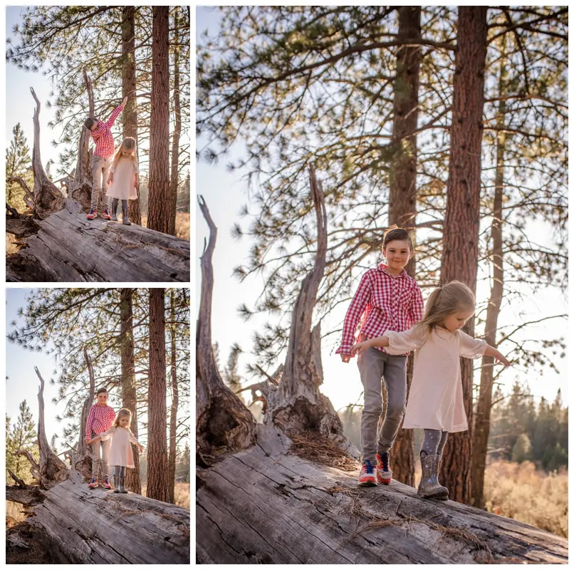 Bend, Oregon family photos taken along the Deschutes River in natural light