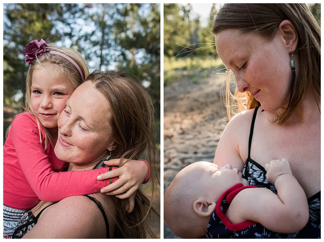 Family photo session in Sunriver, Oregon