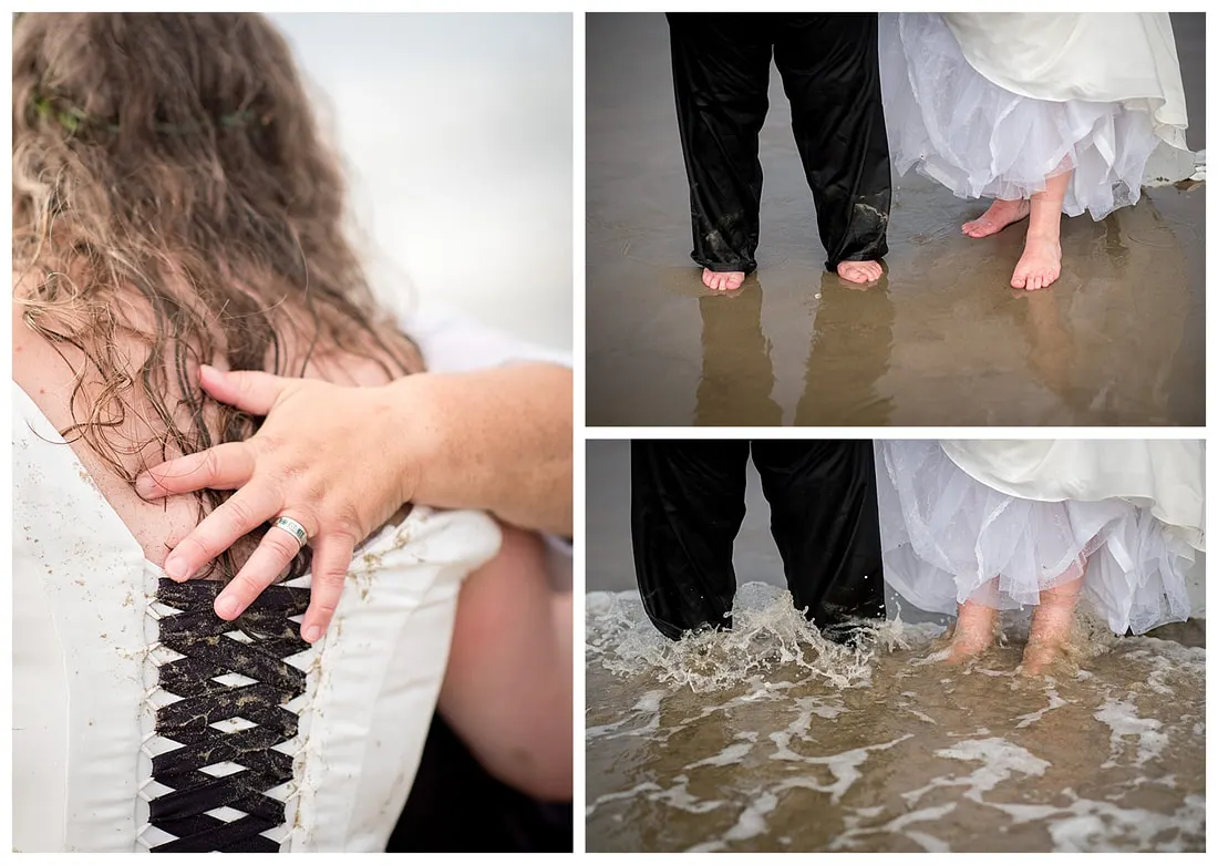 Oregon coast wedding photography of same sex couple