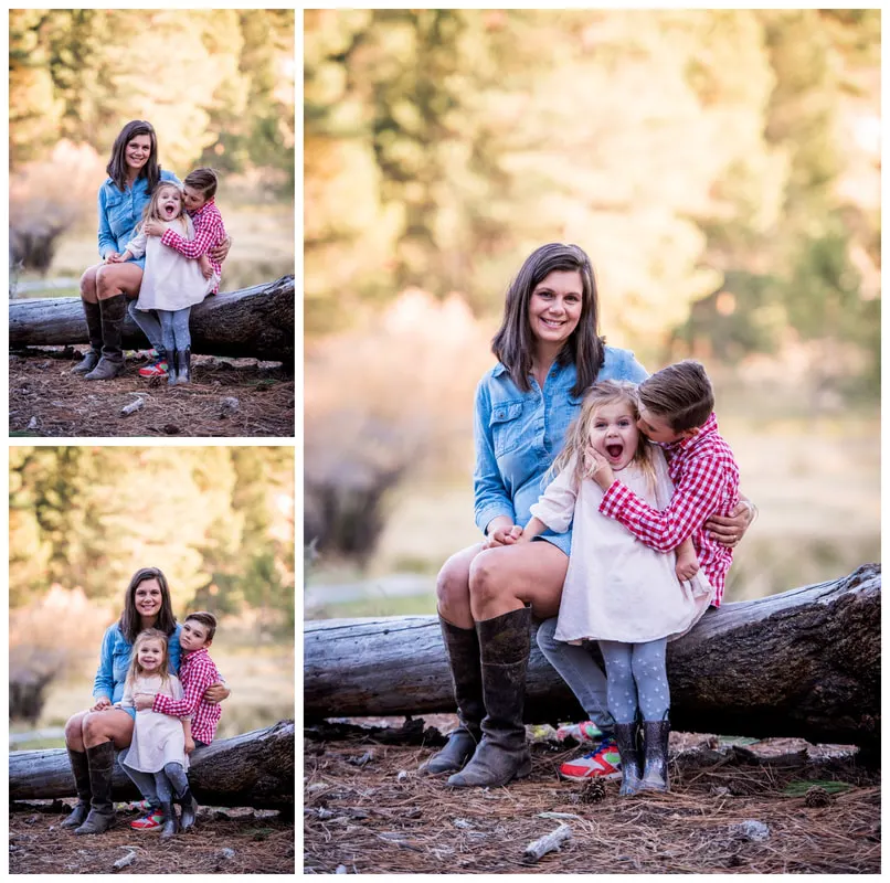 Bend, Oregon family photos taken along the Deschutes River in natural light