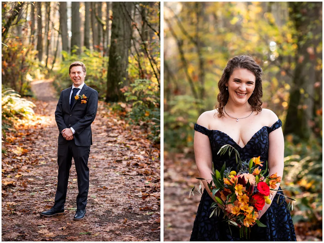 Wedding photos at Hendrick's Park in Eugene, Oregon