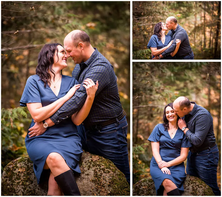 Engagement photos along the McKenzie River in Oregon