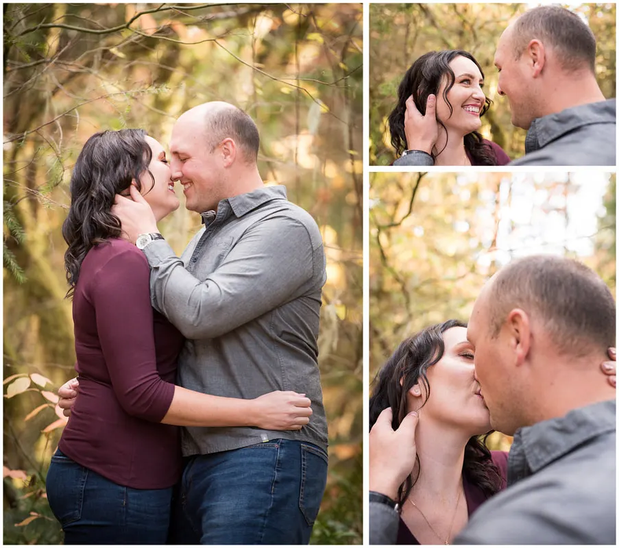 Engagement photos along the McKenzie River in Oregon
