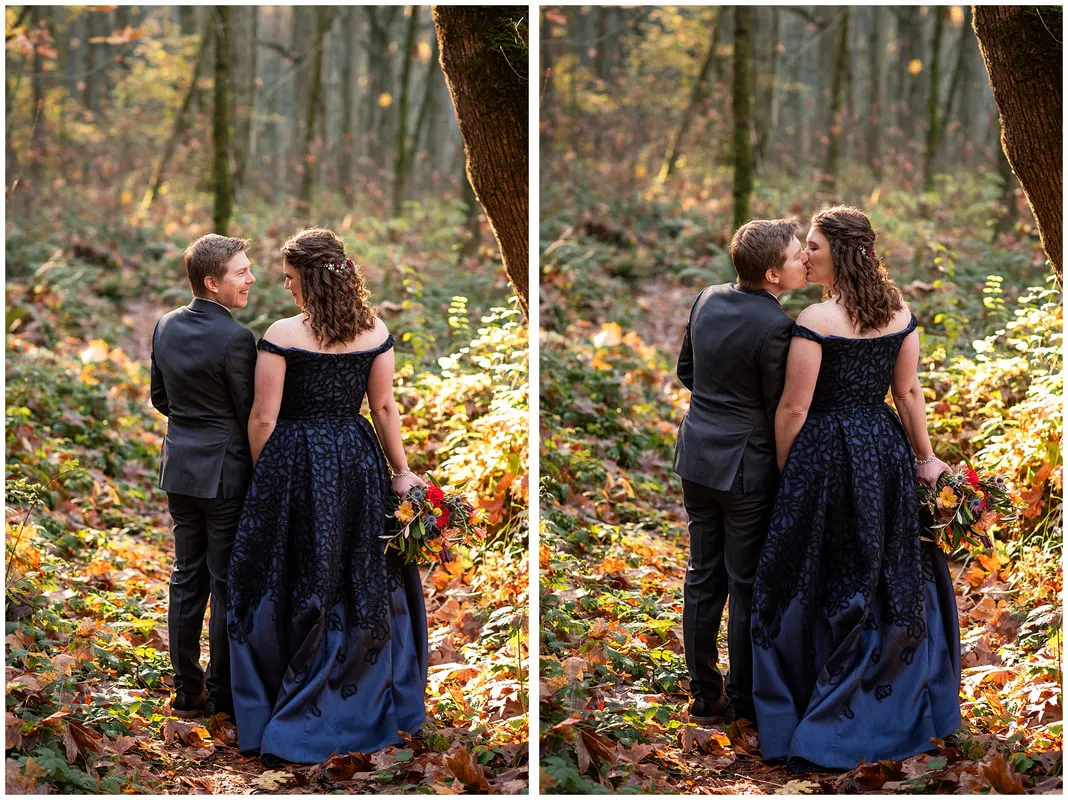 Wedding photos at Hendrick's Park in Eugene, Oregon