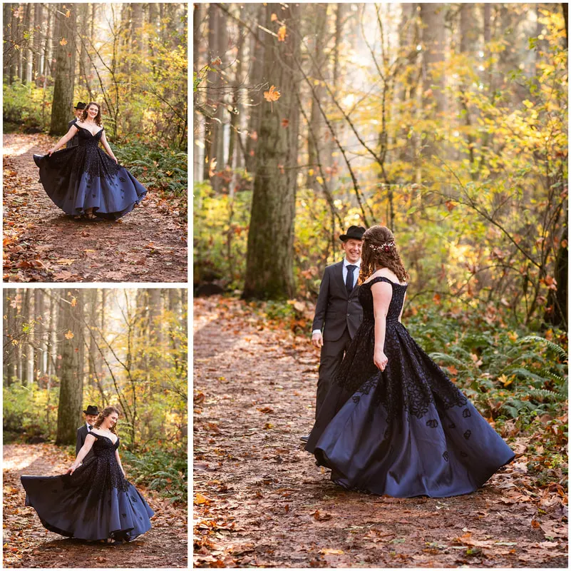 Wedding photos at Hendrick's Park in Eugene, Oregon