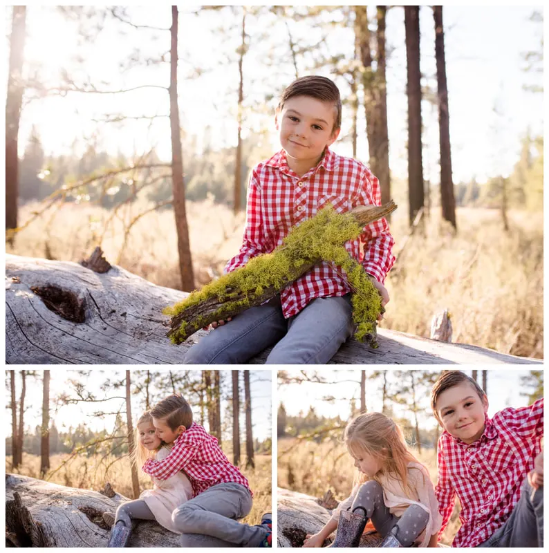 Bend, Oregon family photos taken along the Deschutes River in natural light