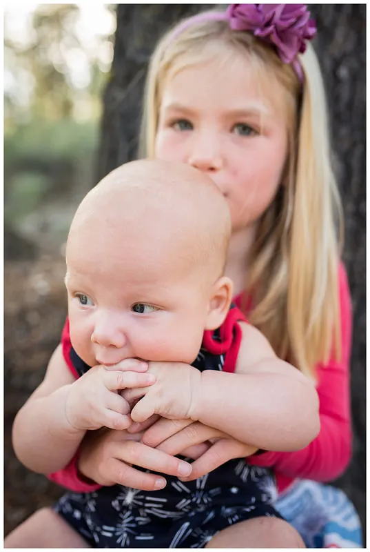 Family photo session in Sunriver, Oregon
