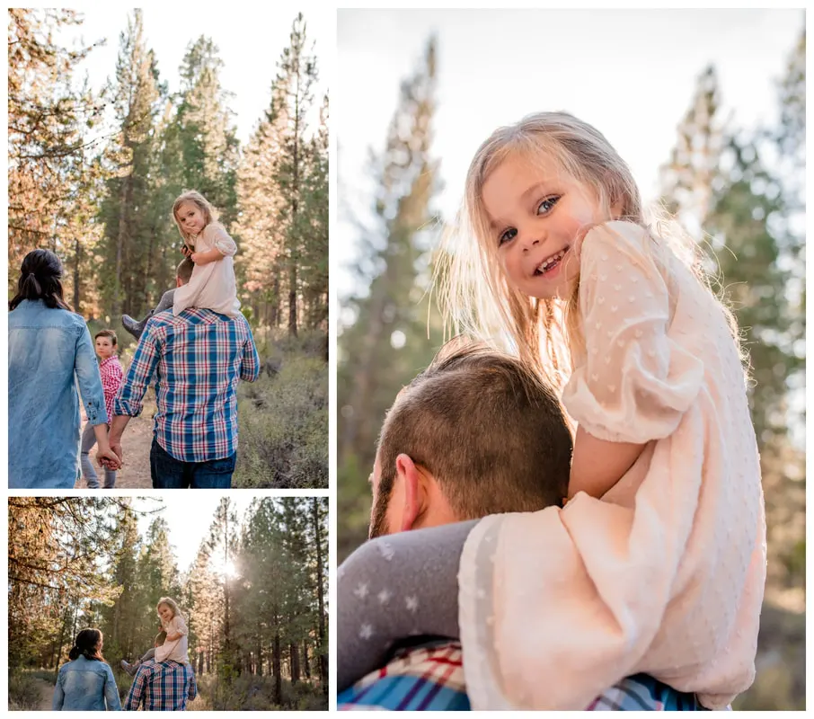 Bend, Oregon family photos taken along the Deschutes River in natural light