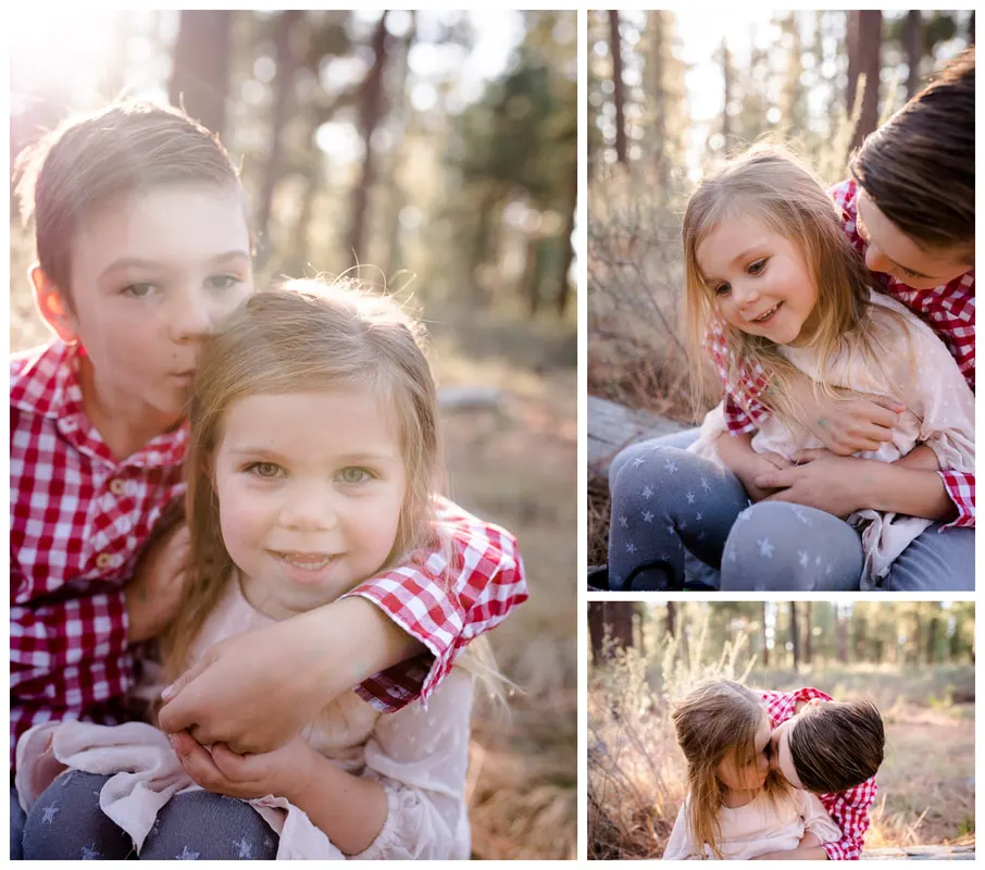Bend, Oregon family photos taken along the Deschutes River in natural light