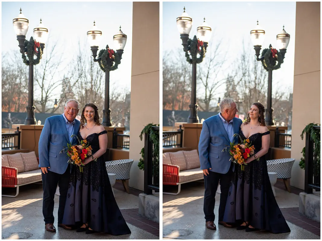 Family wedding photos at Inn at the 5th in Eugene, Oregon