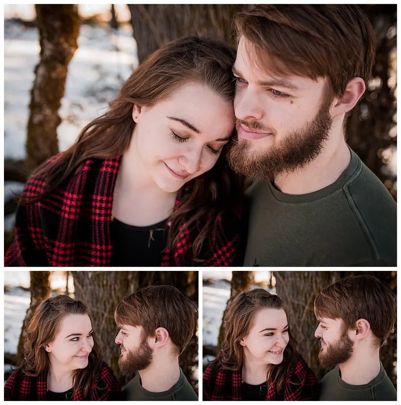 Engagment photo session of a couple taken at Dorris Ranch in Oregon