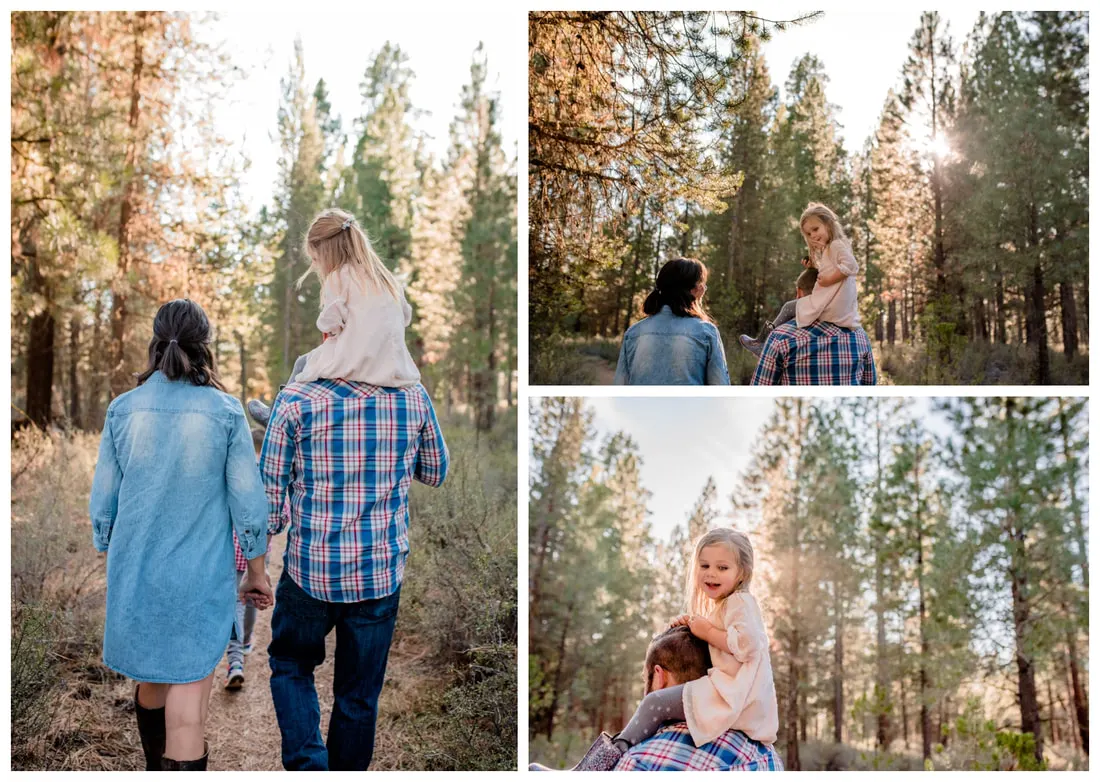 Bend, Oregon family photos taken along the Deschutes River in natural light