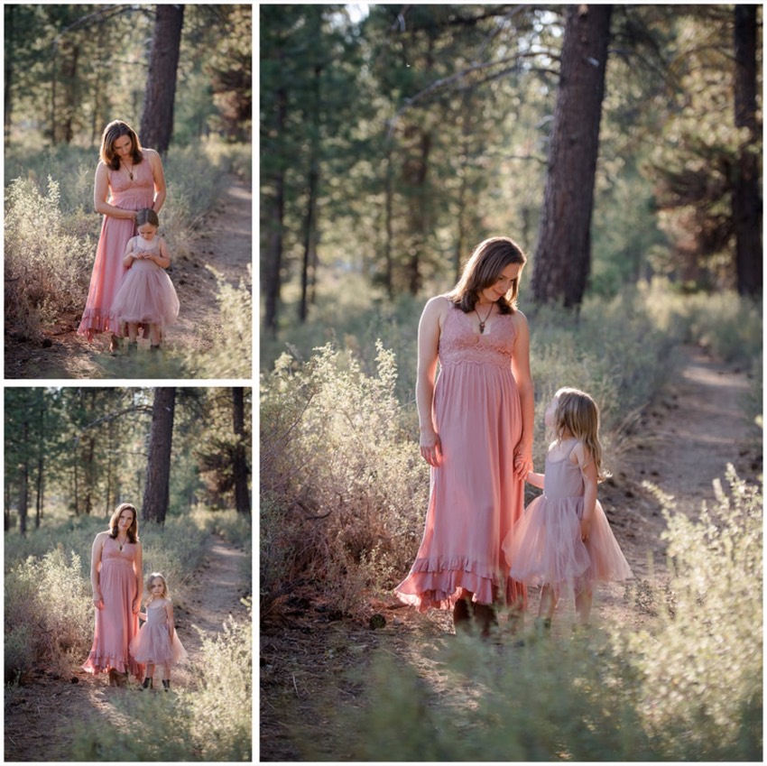Family portraits along the Deschutes River in Sunriver
