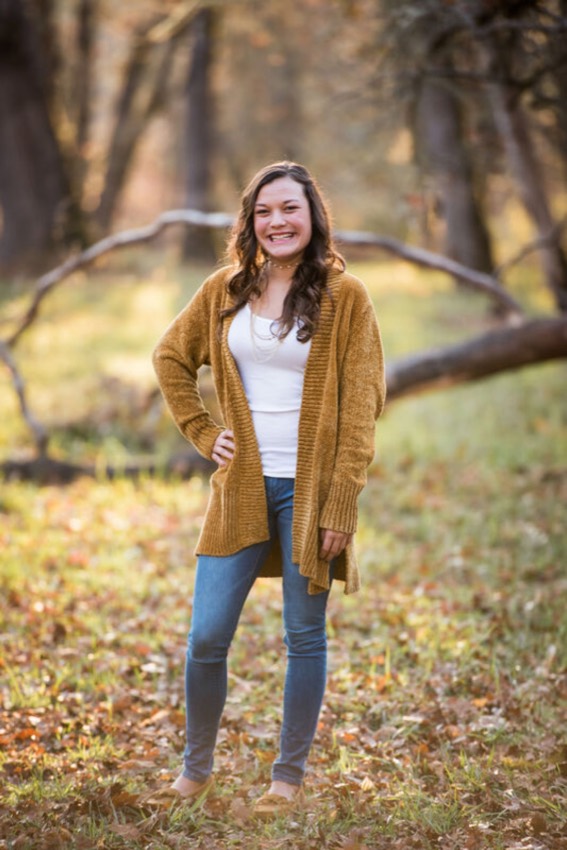 A high school senior portrait in Oregon