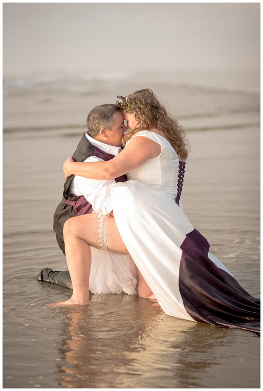 Oregon coast wedding photography same sex couple