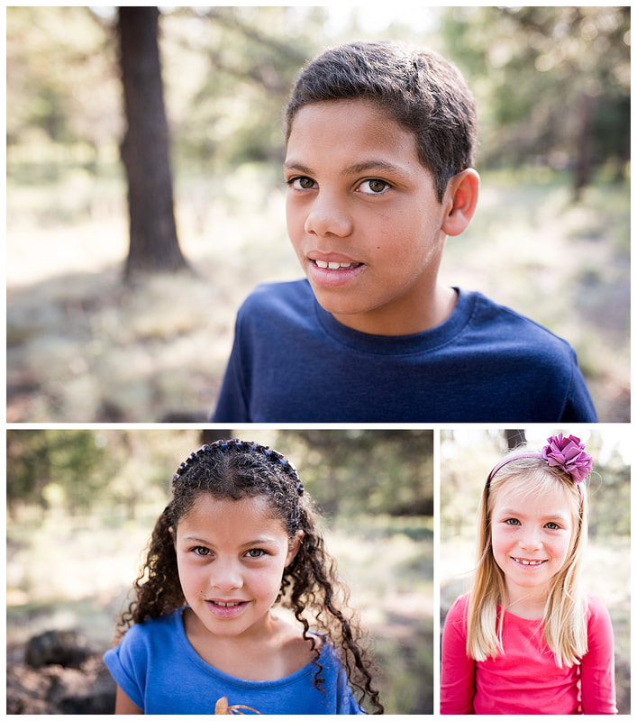 Family photo session in Sunriver, Oregon