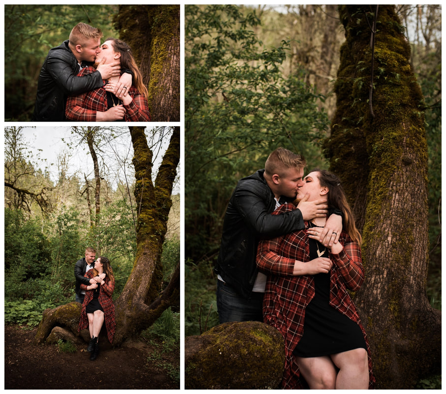 Engagement photos taken at Mount Pisgah in Eugene, Oregon in the spring by Photography by Lynn Marie