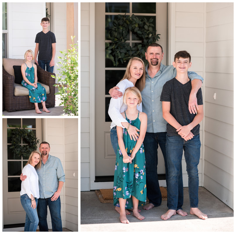 Family lifestyle photography in Eugene, Oregon with family outside in natural light.